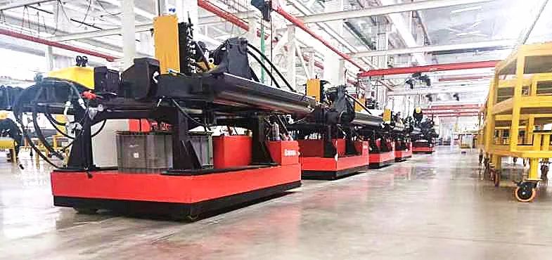 GZ mini excavator production line in construction machinery industry of AGV flexible logistics system planning and application